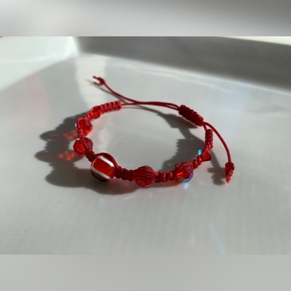 Swarovski Beaded Crochet Handmade Bracelet - Picture 2 of 4